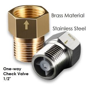 One_way Check Valve 1/2" Brass